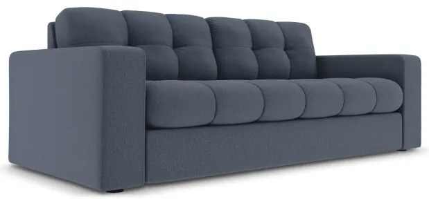 Sofa Justin 2-osobowa, ciemny niebieski, tkanina strukturalna