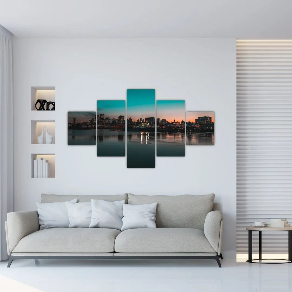 Obraz dużego miasta (125x70 cm)