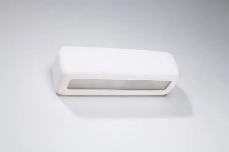 Biały ceramiczny kinkiet minimalistyczny - 20X S490 N6-W90