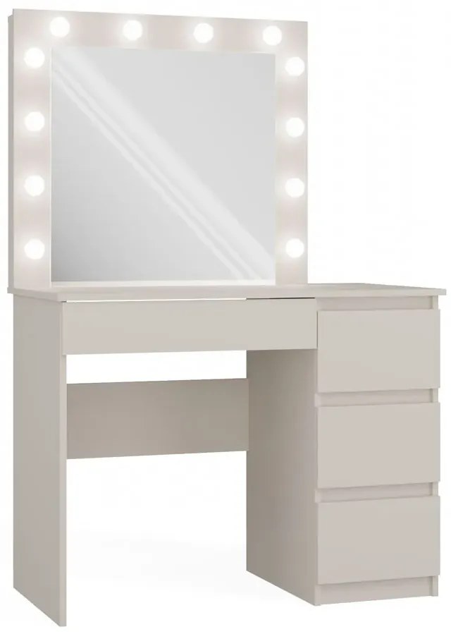 Z lustrem toaletka led i szufladami kaszmir W1-K76