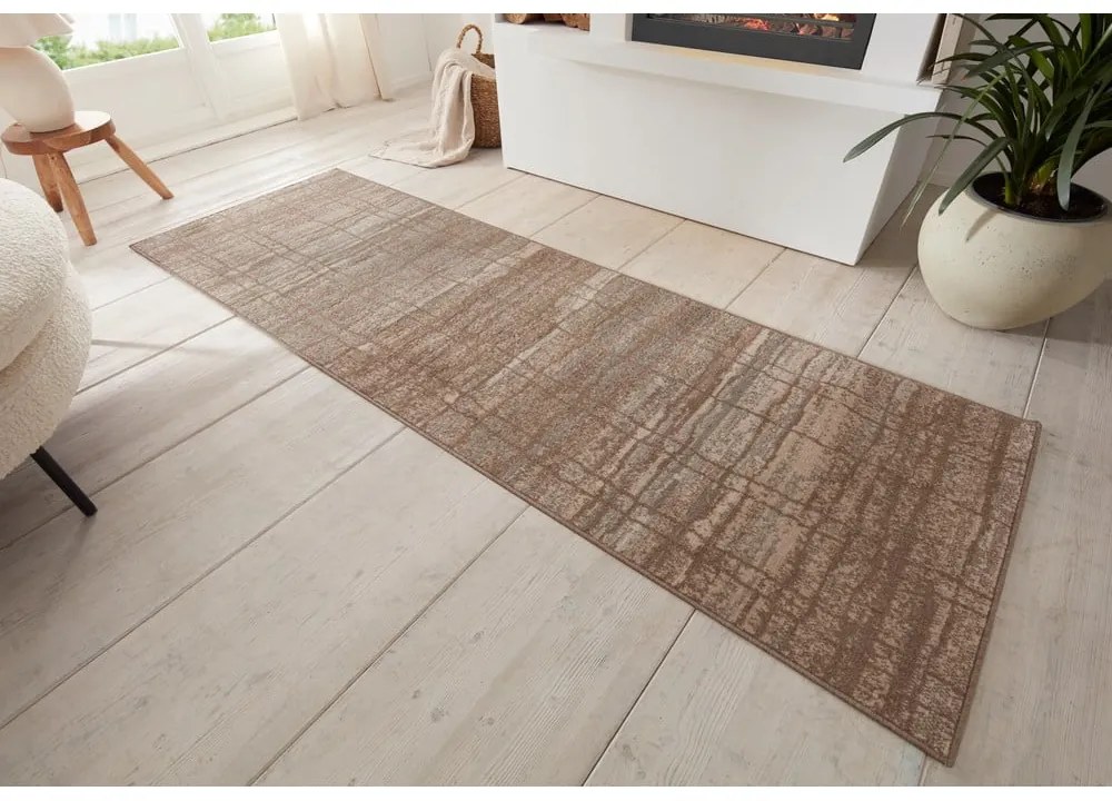 Brązowy/beżowy chodnik 80x200 cm Terrain – Hanse Home