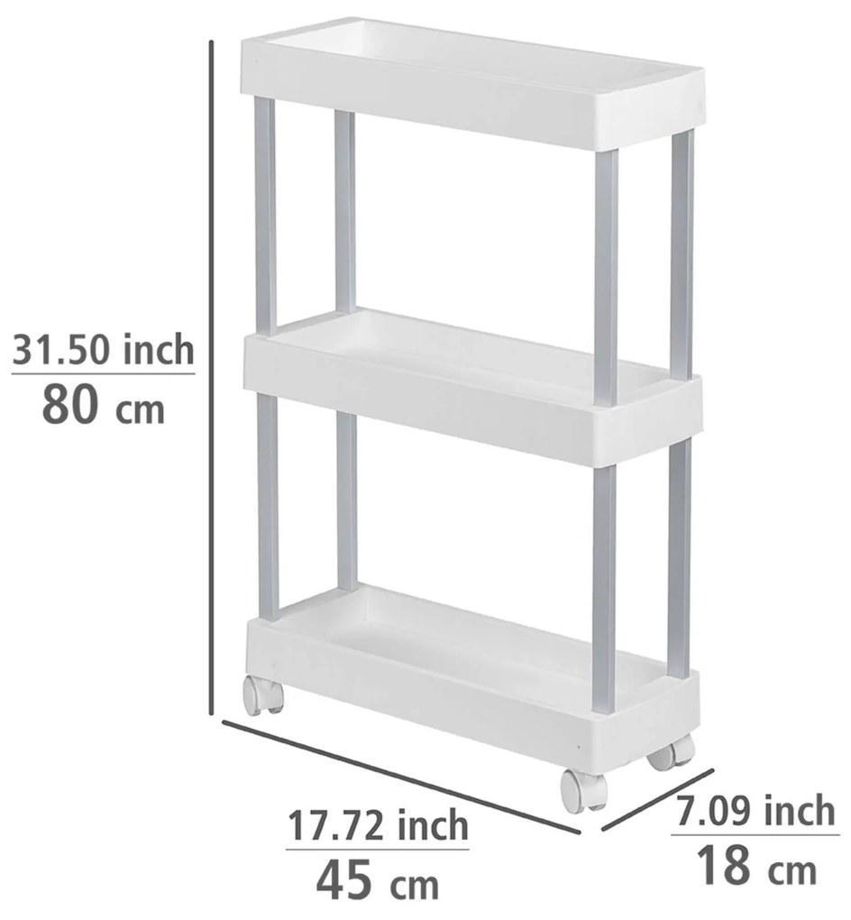 Regał na kółkach MINO, 3 poziomy, WENKO