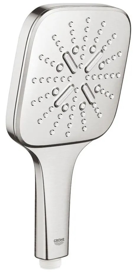 GROHE 26582DC0 - Ręczna słuchawka prysznicowa RAINSHOWER SMARTACTIVE 130 CUBE, stal nierdzewna