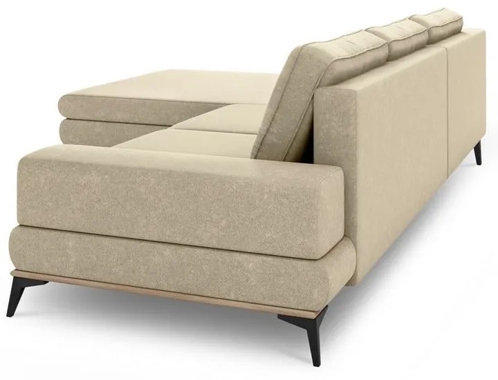 Beżowy rozkładany narożnik Windsor &amp; Co Sofas Planet, lewostronny
