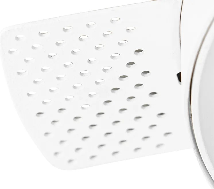 Zestaw 6 nowoczesnych reflektorów wpuszczanych białych GU10 AR111 okrągłych bezramkowych - Oneon