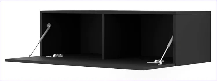 Czarna podwieszana szafka rtv 100 cm S9-A97