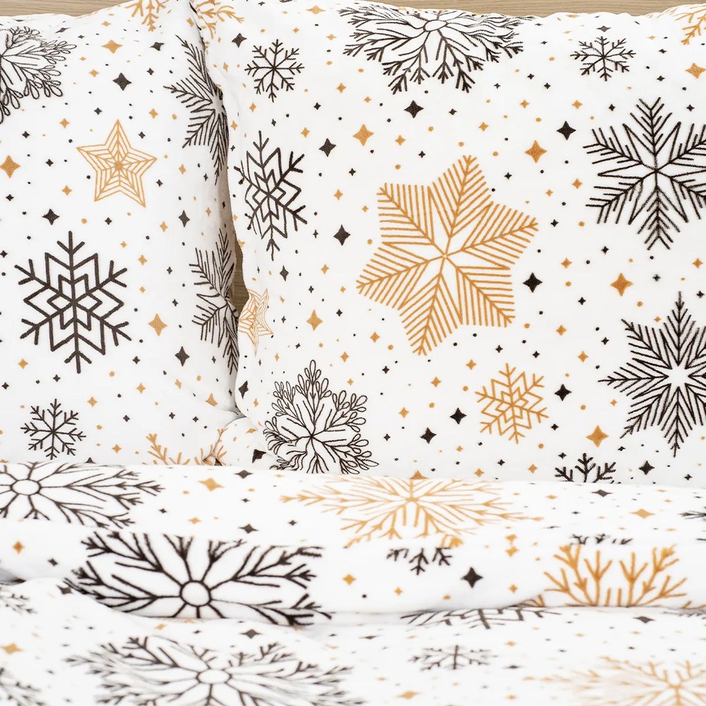 4Home Pościel mikroflanela Golden Frost, 140 x 220 cm, 70 x 90 cm