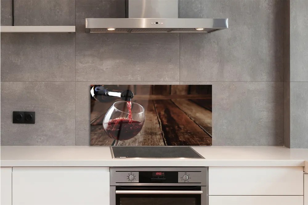 Szklany Panel Deski wino kieliszek