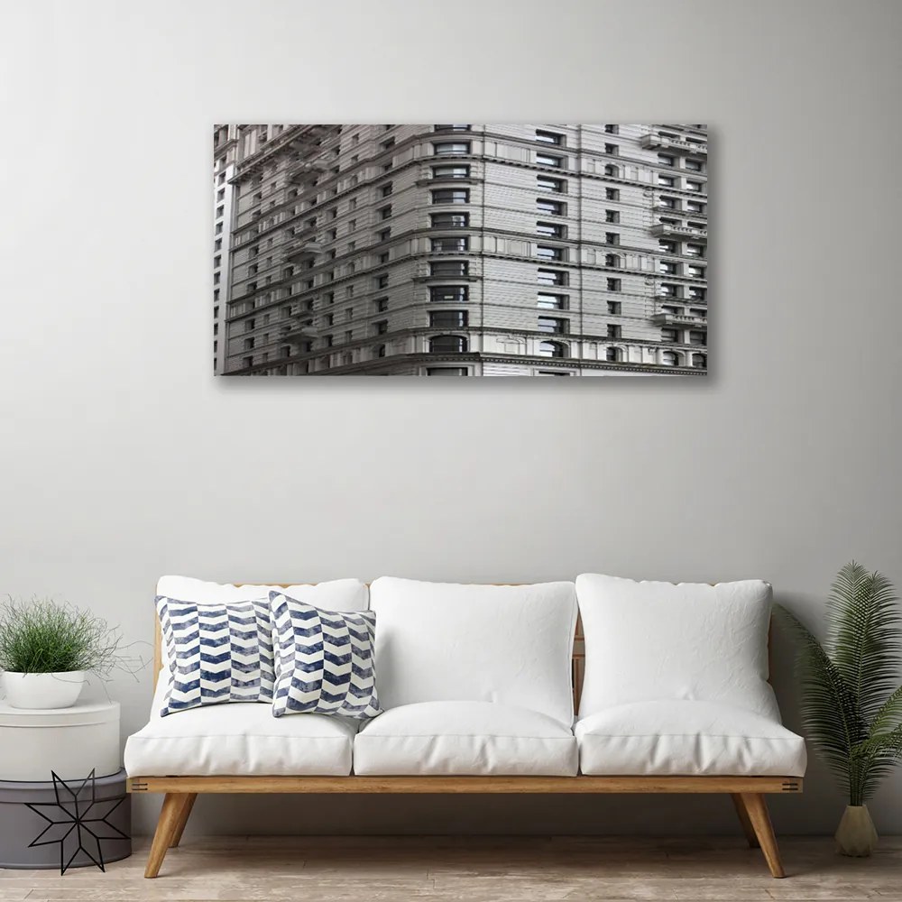 Obraz na płótnie Sylwetka Nowoczesnej Architektury