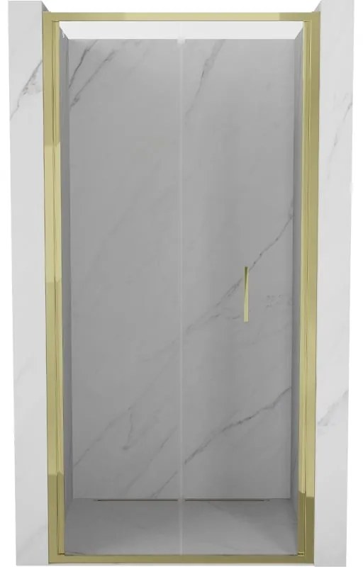 Mexen Exo drzwi prysznicowe składane 120 cm, transparent, złote - 816-120-000-50-00