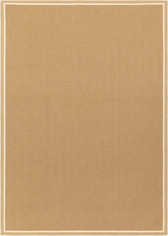 Dywan z juty dwustronny/tkany ręcznie w naturalnym kolorze 240x340 cm Bordo Herringbone Linen – Asiatic Carpets
