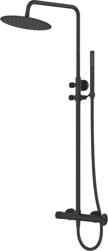 Indus kolumna prysznicowa mechaniczna czarna - Essebagno