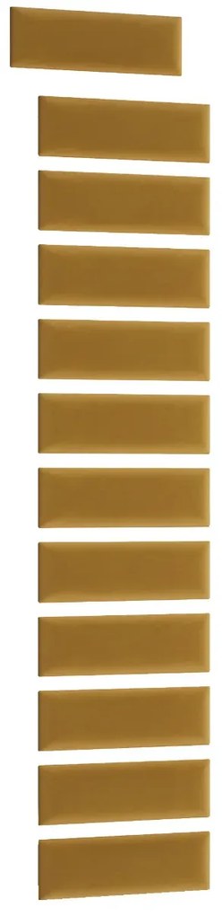 Zestaw 12 paneli tapicerowanych QUADRATTA 50x240 żółty ELTAP