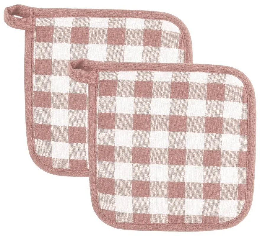 Bawełniane rękawice kuchenne zestaw 2 szt. Gingham – Tiseco Home Studio