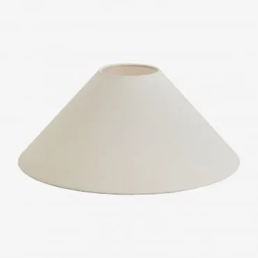 Ekran Do Lampy Ø35 Cm Z Lnu Graciela Matowy Biały - Sklum
