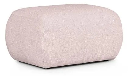 Jasnoróżowy podnóżek z materiału bouclé Mirel – Rodier