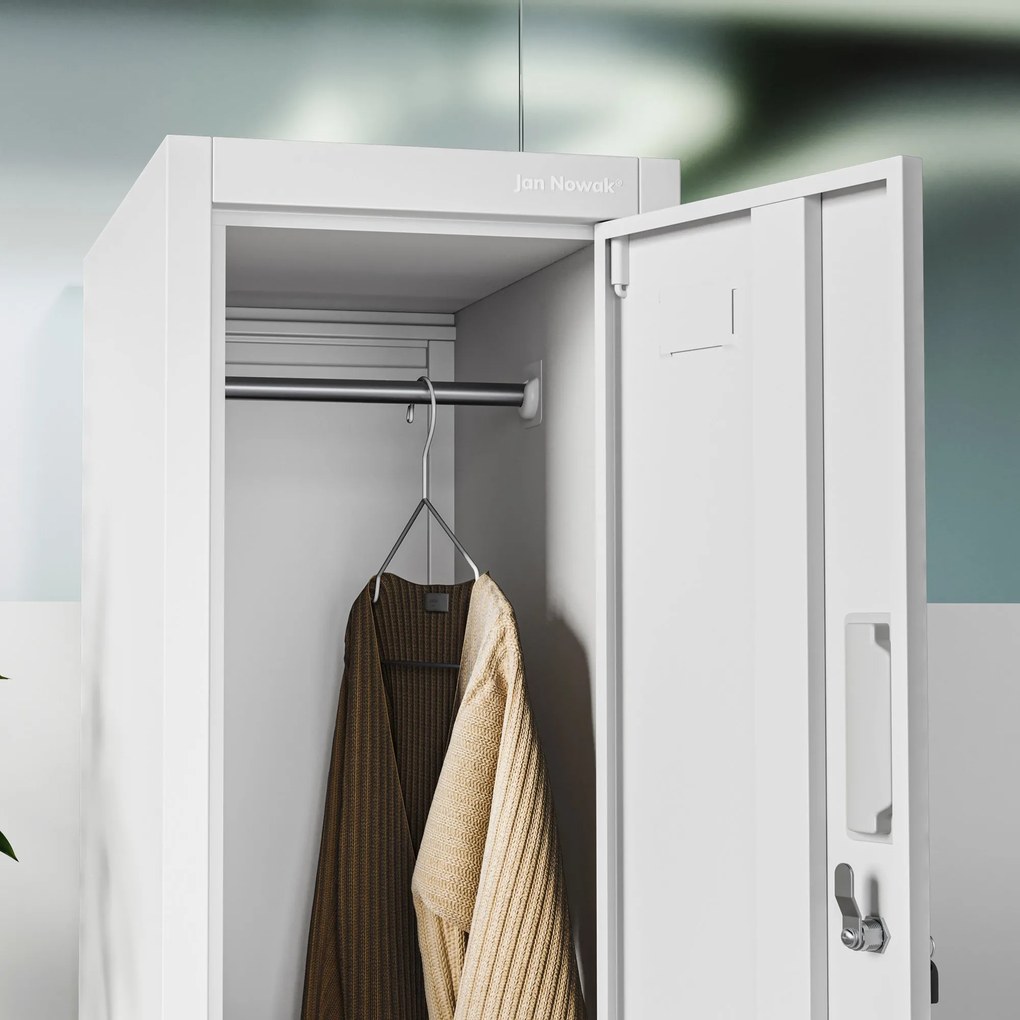 Szafka BHP ubraniowa pracownicza: szara BARTEK 1 Plus