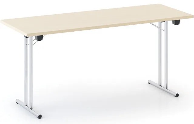 Składany stół konferencyjny FOLDING, 160x80 cm, buk