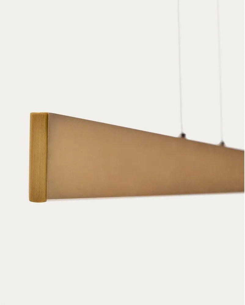 Lampa wisząca LED w kolorze złota z metalowym kloszem Boadella – Kave Home