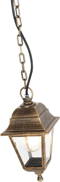 Klasyczna lampa wisząca zewnętrzna antyczne złoto IP44 - Capital