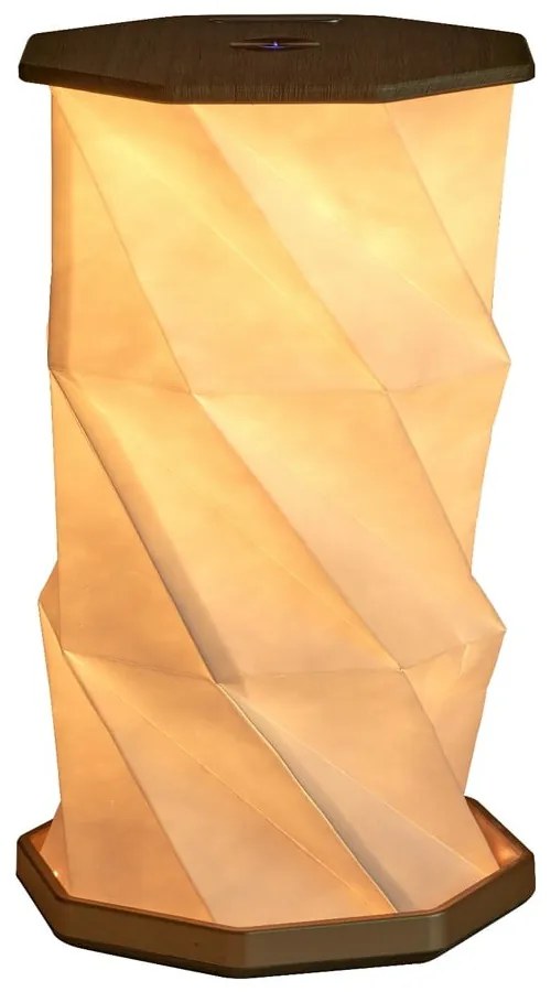 Brązowa dekoracja świetlna na USB ø 12 cm Twist Hexagon – Gingko