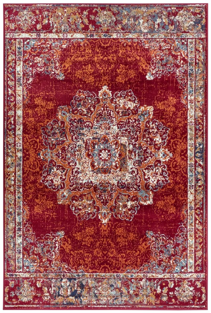Dywan klasyczny Luxor Rozeta czerwony 57 cm x 90 cm