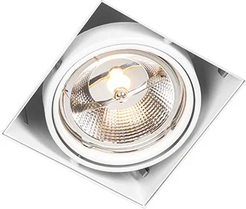 Zestaw 6 reflektorów wpuszczanych białych GU10 AR111 bezramkowych z regulacją - Oneon