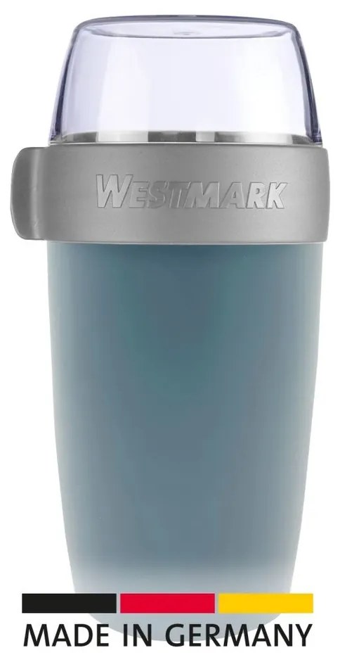 Westmark Dwuczęściowy pojemnik na żywność, 700 ml, niebieski