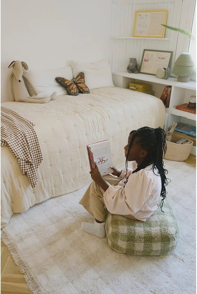 Zielony dziecięcy worek do siedzenia Vichy – Lorena Canals