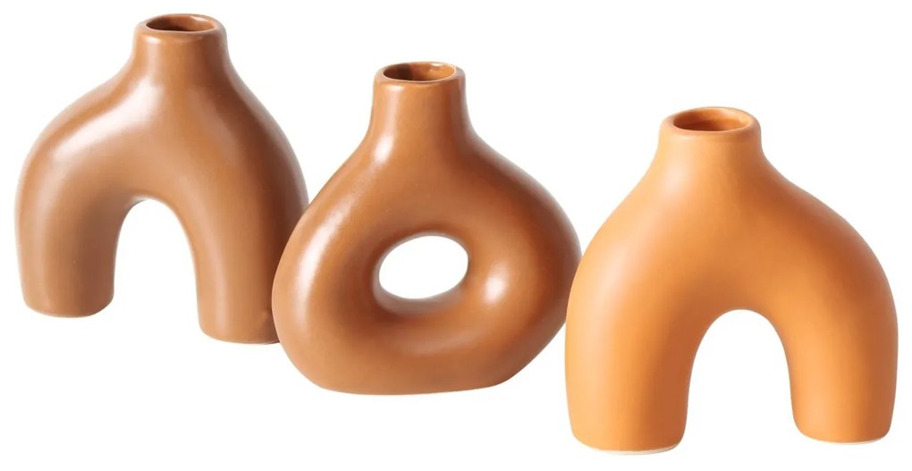 Zastaw wazonów METTY, 10 cm, ręcznie wykonane, 3 szt.
