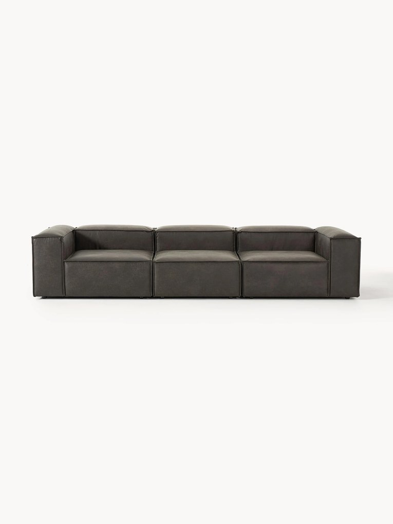 Sofa modułowa ze skóry z recyklingu Lennon (4-osobowa)