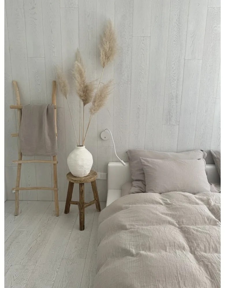 Beżowa pościel jednoosobowa muślinowa 135x200 cm Plain Muslin – Butter Kings