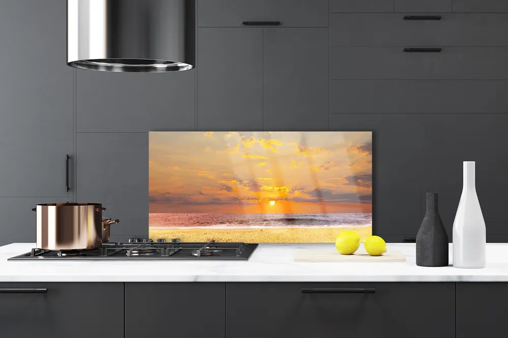 Panel Szklany Lazurowa Zatoka I Piasek