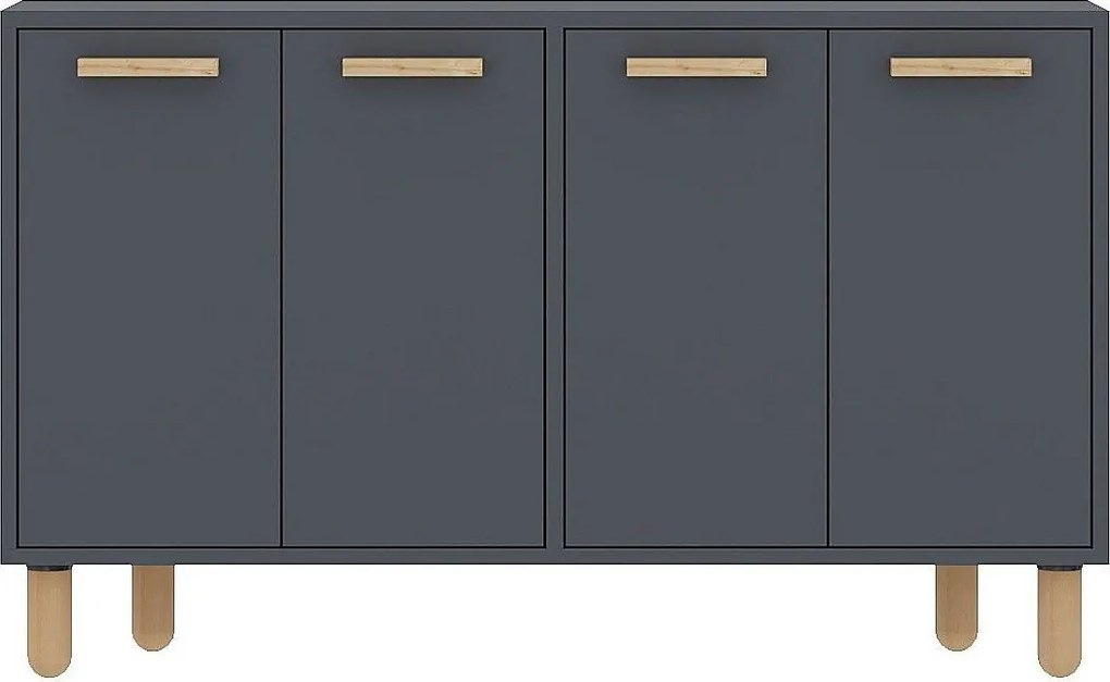 Komoda – 120 cm – Antracyt – Płyta wiórowa