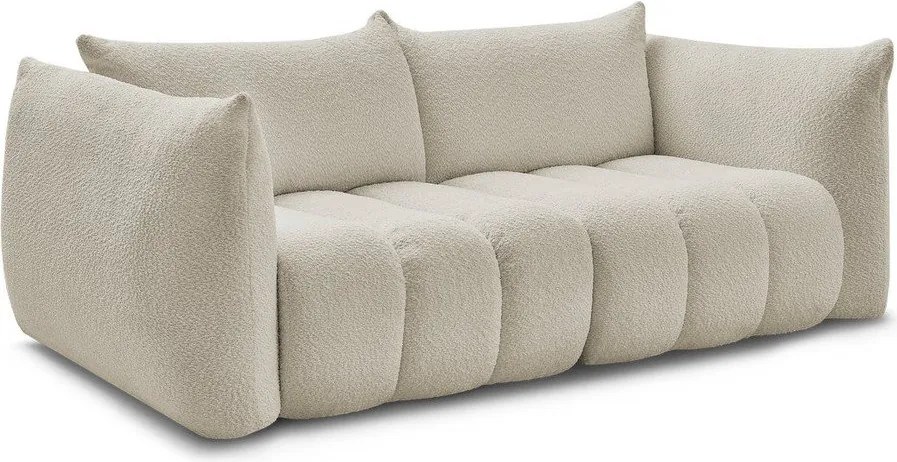 Beżowa sofa z materiału bouclé 234 cm Azra – Bobochic Paris