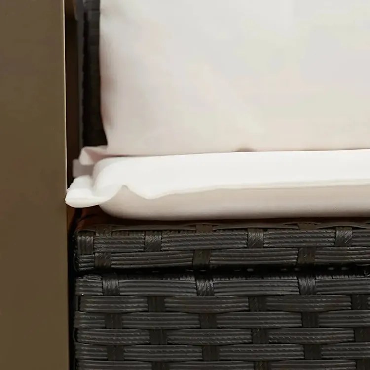 Sofa ogrodowa z białymi poduszkami - Sydnet 5X