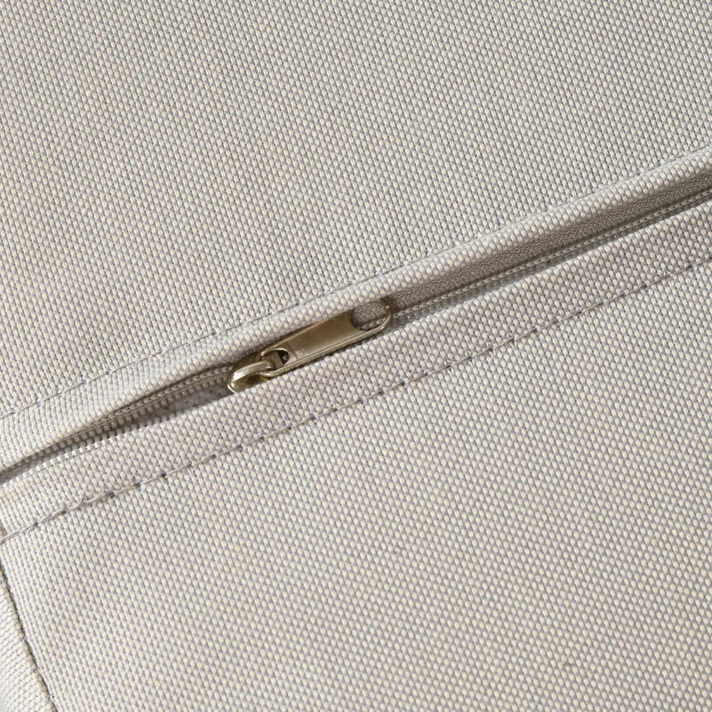 Outsunny Fotel ogrodowy i podnóżek z polirattanem, regulowane oparcie, jasny brąz/szary/czarny