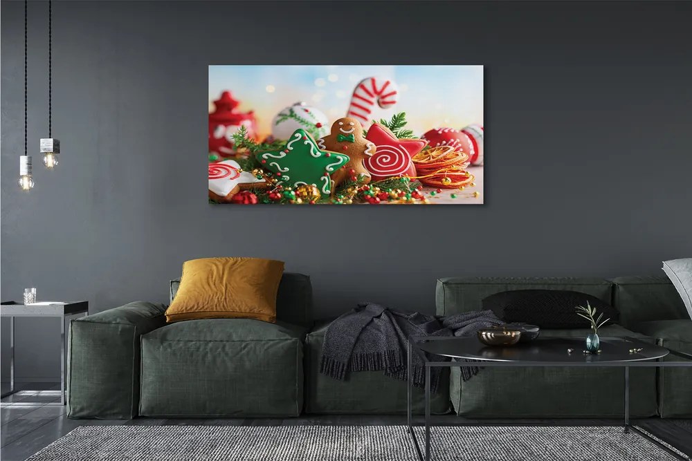 Obraz na płótnie Pierniki i Bombki