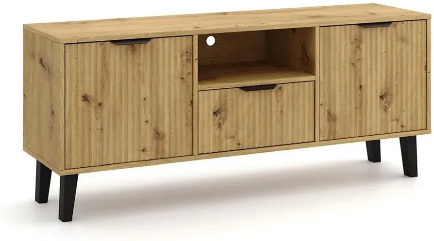 Szafka RTV pod telewizor dąb artisan - Henex 7X