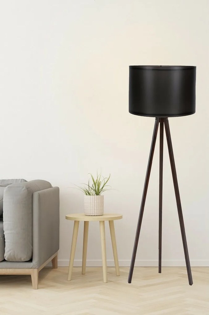 Lampa podłogowa Tripod Black Walnut 104