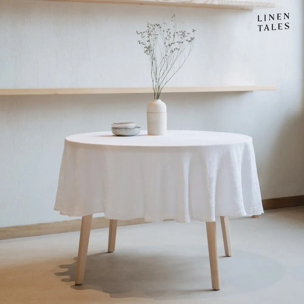 Lniany obrus ø 180 cm – Linen Tales