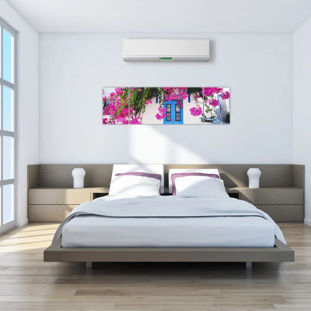 Obraz - Tradycyjny grecki dom (170x50 cm)