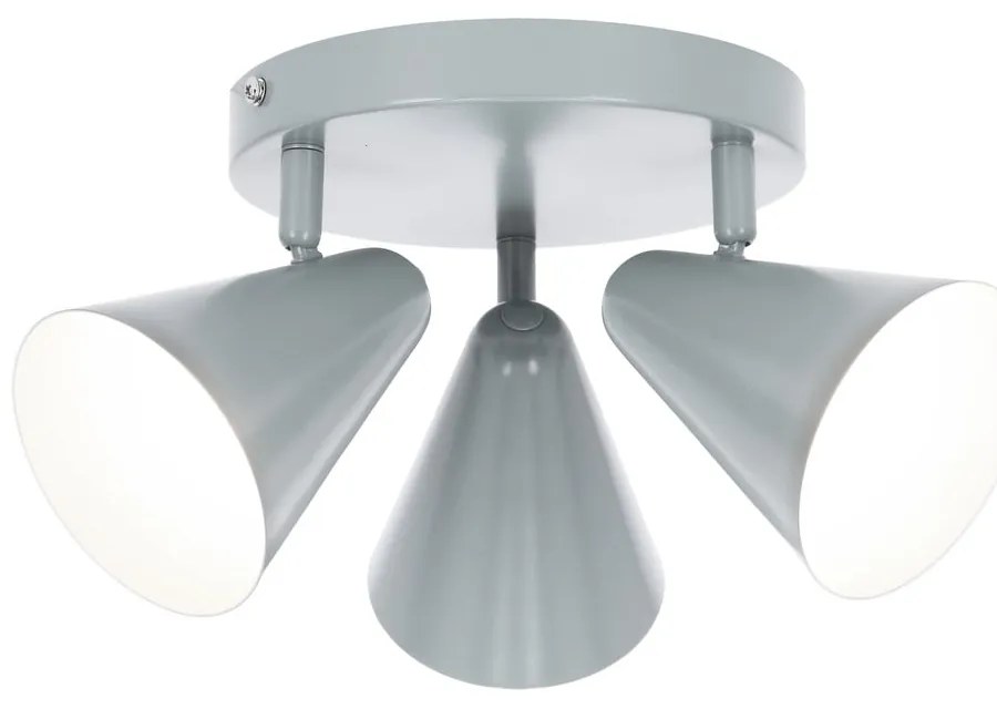 Niebieska lampa sufitowa z metalowym kloszem 34x34 cm Amor – Candellux Lighting