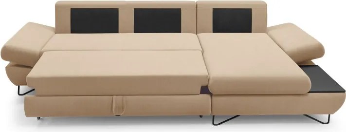 Narożnik LOFT z funkcją spania Regulowane zagłówki i podłokietniki Prawa strona Salvador 02