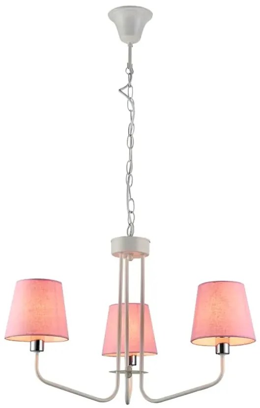 Różowa lampa wisząca - 3X K308 D1-K86