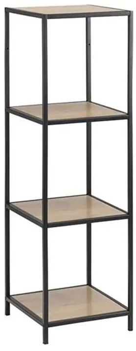 Regał - czarny + dąb M9-K18