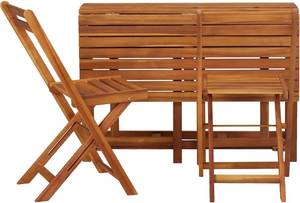 Drewniany stół i krzesła ogrodowe - Alfred