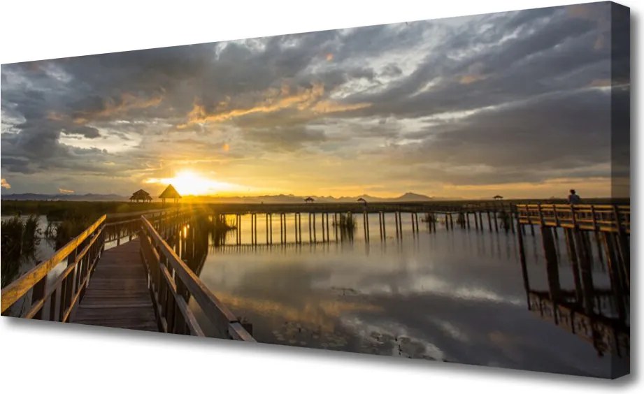 Duży obraz na płótnie Nowoczesny Most nad Cieśniną