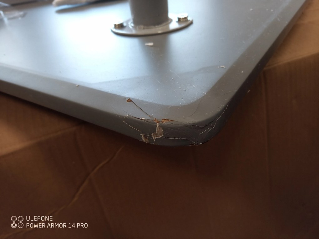 PROMOCJA Szary stół jadalniany BERGEN 120x80 cm II. jakość