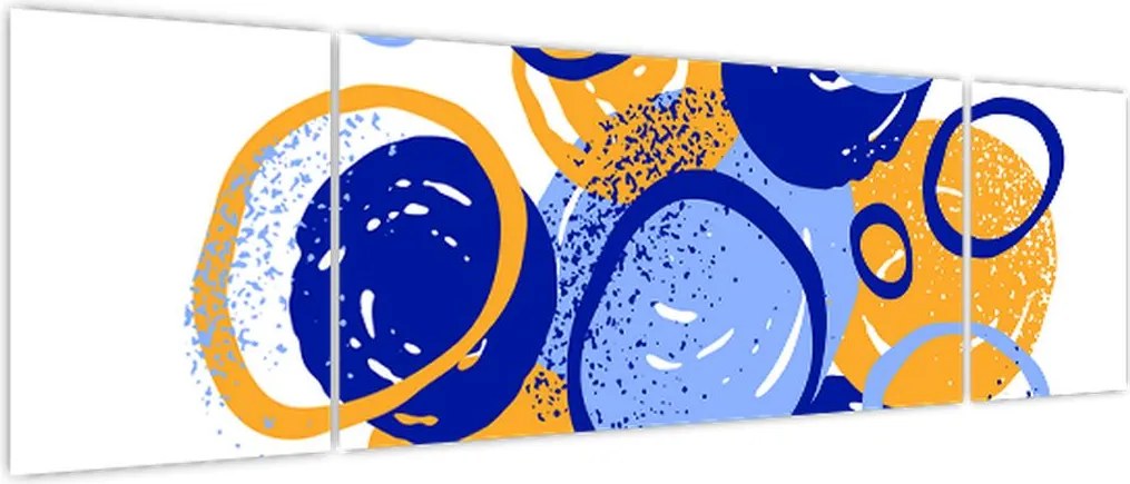 Obraz - Jasny motyw z kółkami (170x50 cm)